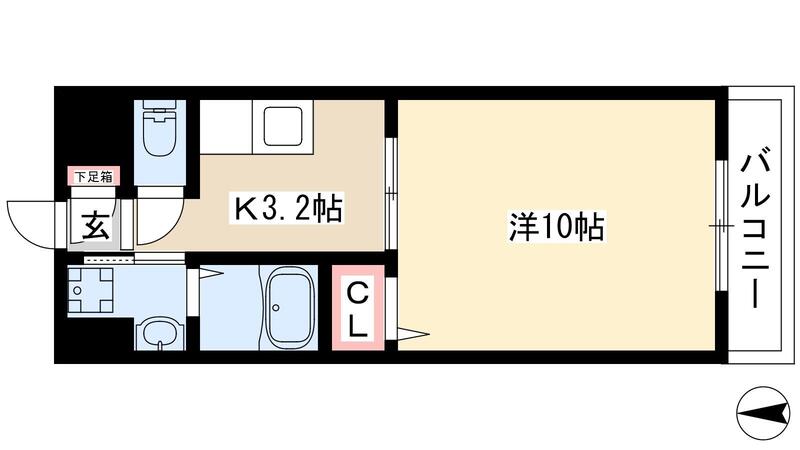 カサグランデ新栄の間取り