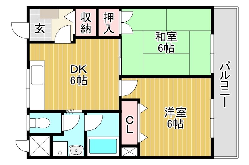 十一屋DOAの間取り