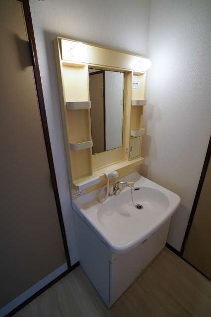 洗面設備　同じ建物の別の部屋