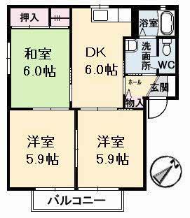 フォーレスＯＤＡ　Ａ・Ｂの間取り