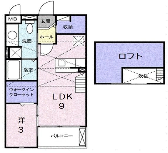 レジィデンス　たなべＫの間取り