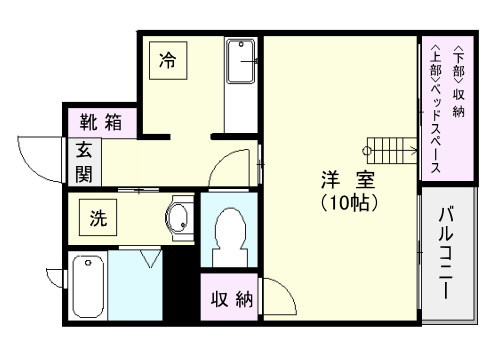 【鹿児島市小松原のマンションの間取り】