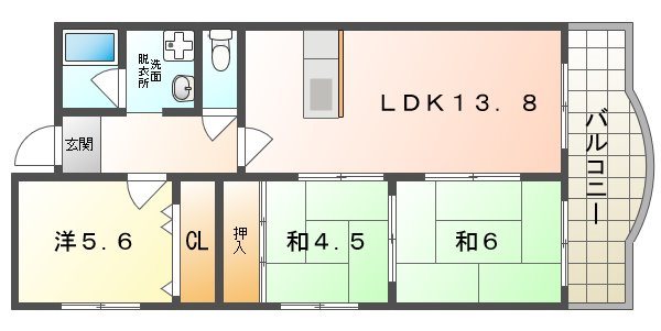 【プランドールマツカワの間取り】