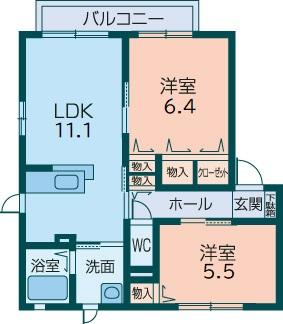 フォーレス　イーライフIIの間取り