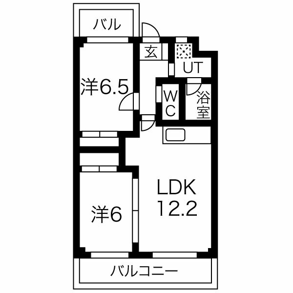 【ラインハイツの間取り】