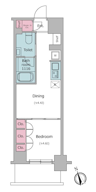 RESIDIA新御徒町の間取り