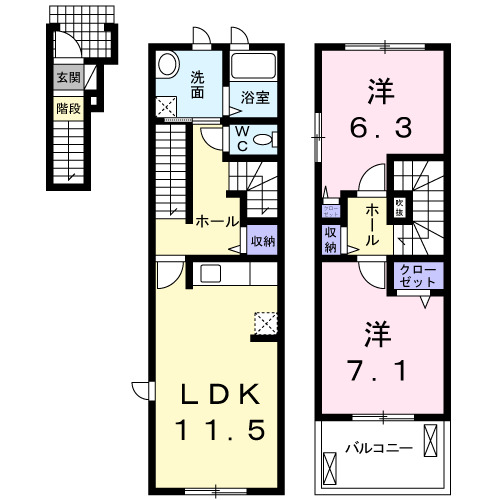 グランツ荒尾の間取り