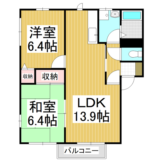 パークハイツ若宮の間取り