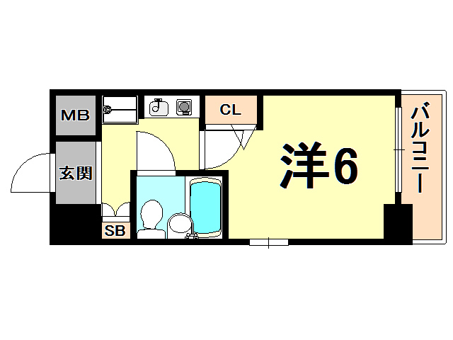 西宮市和上町のマンションの間取り