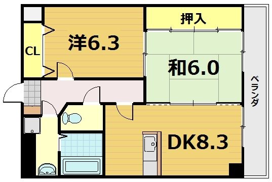 コスモスフローラ醍醐の間取り