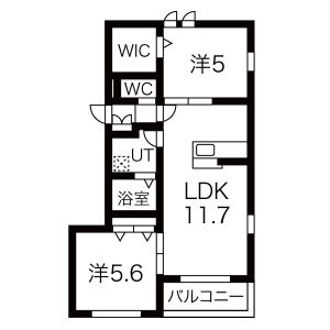 へーベルメゾン六甲道の間取り