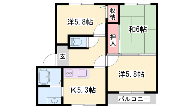 プリミエール国分寺の間取り