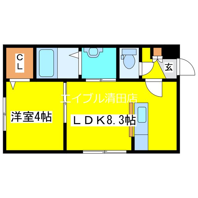 Lien Kitahiroshima3の間取り