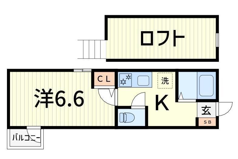 エクセラン柴又の間取り