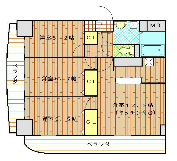 ディアセブンの間取り