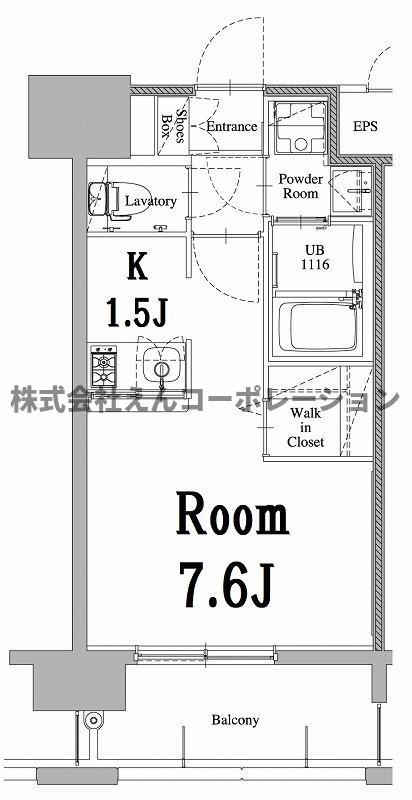 エンクレスト天神LARKの間取り