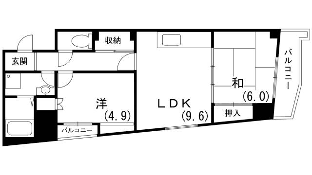 ガーデンコート楠ヶ丘の間取り