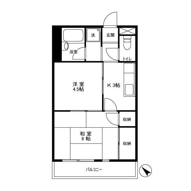 荒川区町屋のマンションの間取り