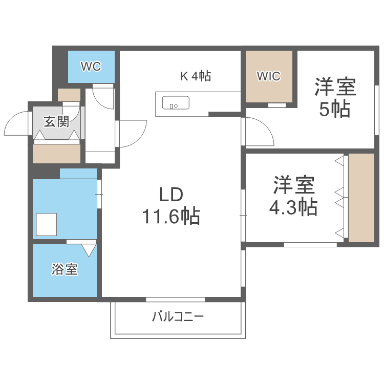 Crossbell524の間取り