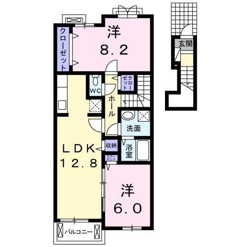 ロータス南島田Ｃの間取り