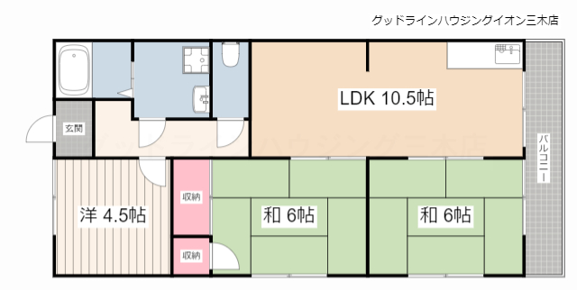 DKマンションの間取り