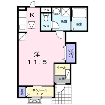 ジュネス　アイの間取り