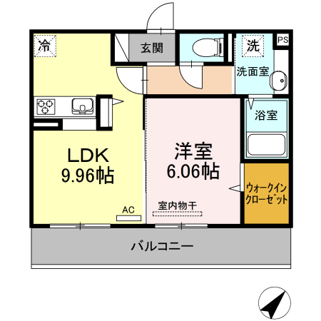 ※アムールハイム春日原の間取り