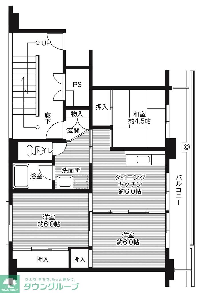 ビレッジハウス深谷1号棟 (101号室)の間取り