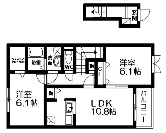 アルカンシェルなないろの間取り