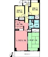 相模原市中央区上溝のマンションの間取り