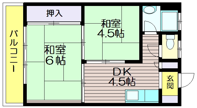 サンシモヤマの間取り