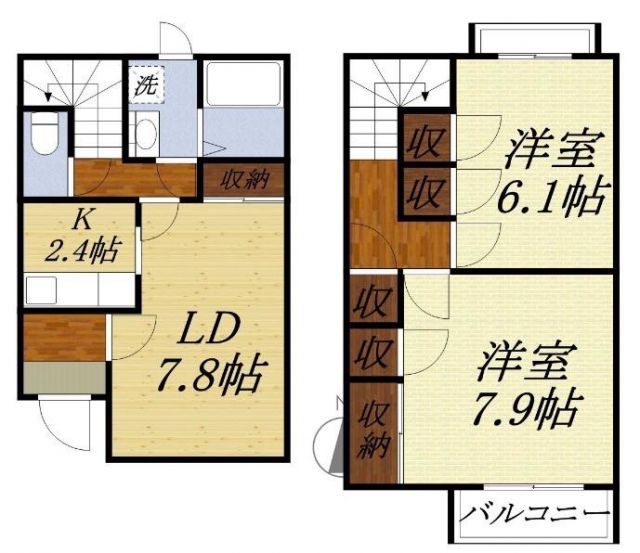 周智郡森町中川のアパートの間取り