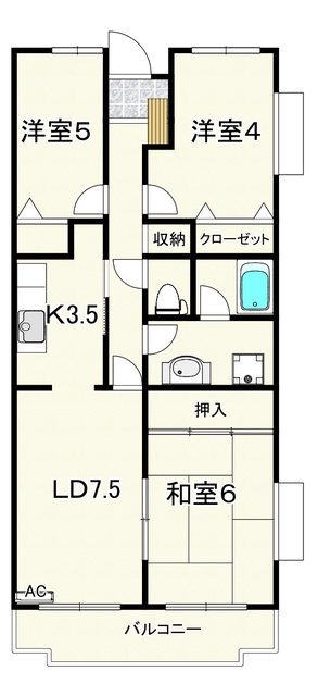 オーシャンヒルズ桂台の間取り