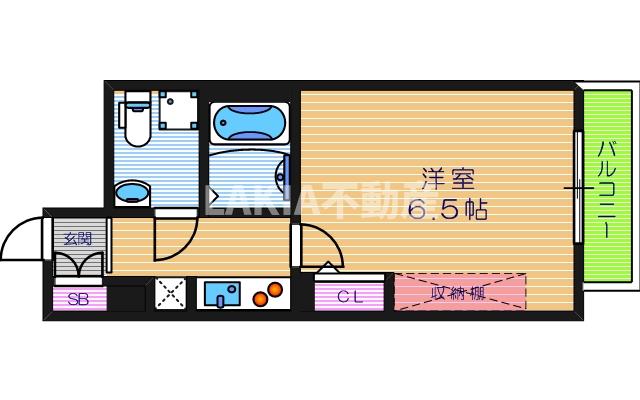 ラシュレエグゼ天王寺の間取り