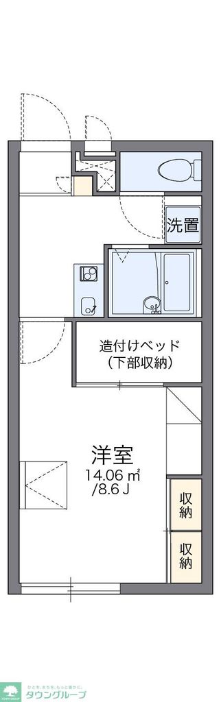 レオパレス来夢の間取り