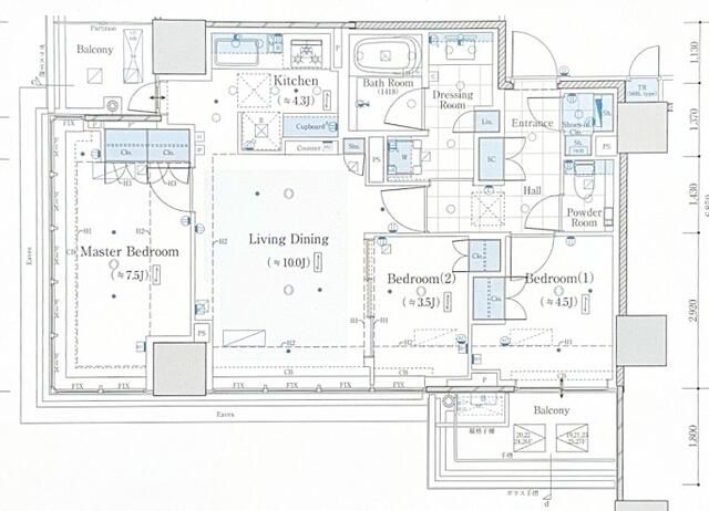 新宿区四谷のマンションの間取り