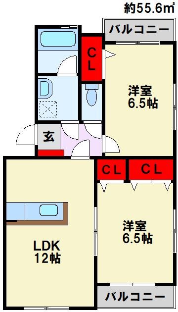 アヴァンティ高見MIIの間取り