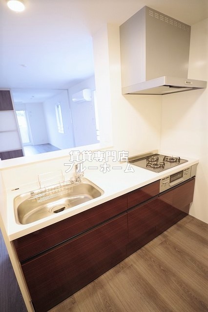 キッチン　３口コンロのカウンターキッチン！