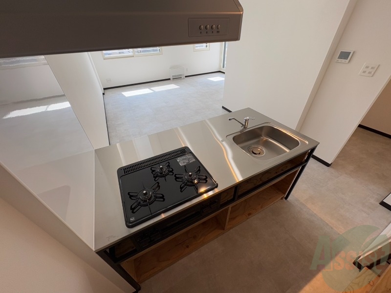 キッチン　システムキッチンなので、すぐお料理に使えます！