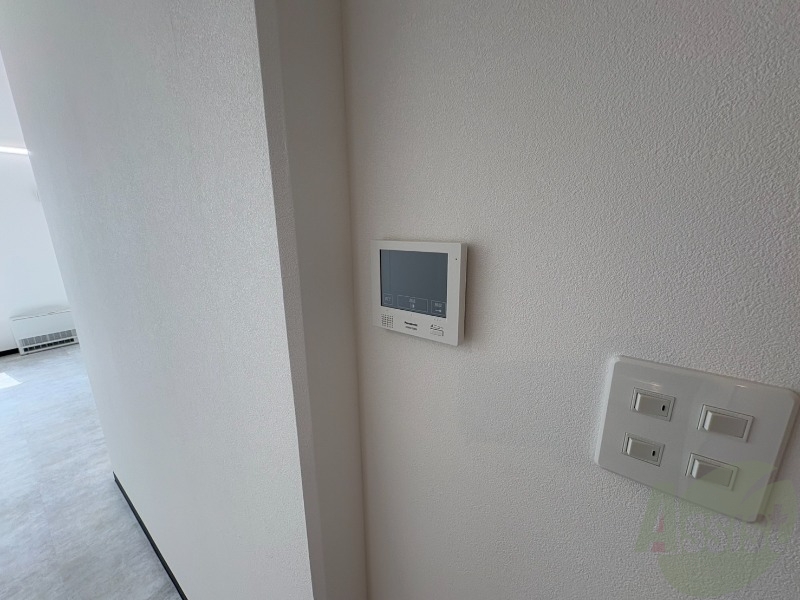 セキュリティ　インターホンです。オートロック付きで安心のマンションです。