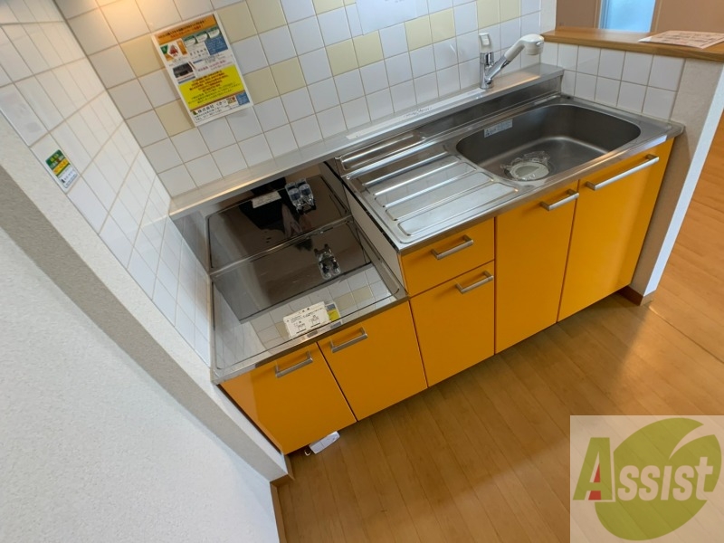 キッチン　ガスキッチンです。２口コンロが設置できます。