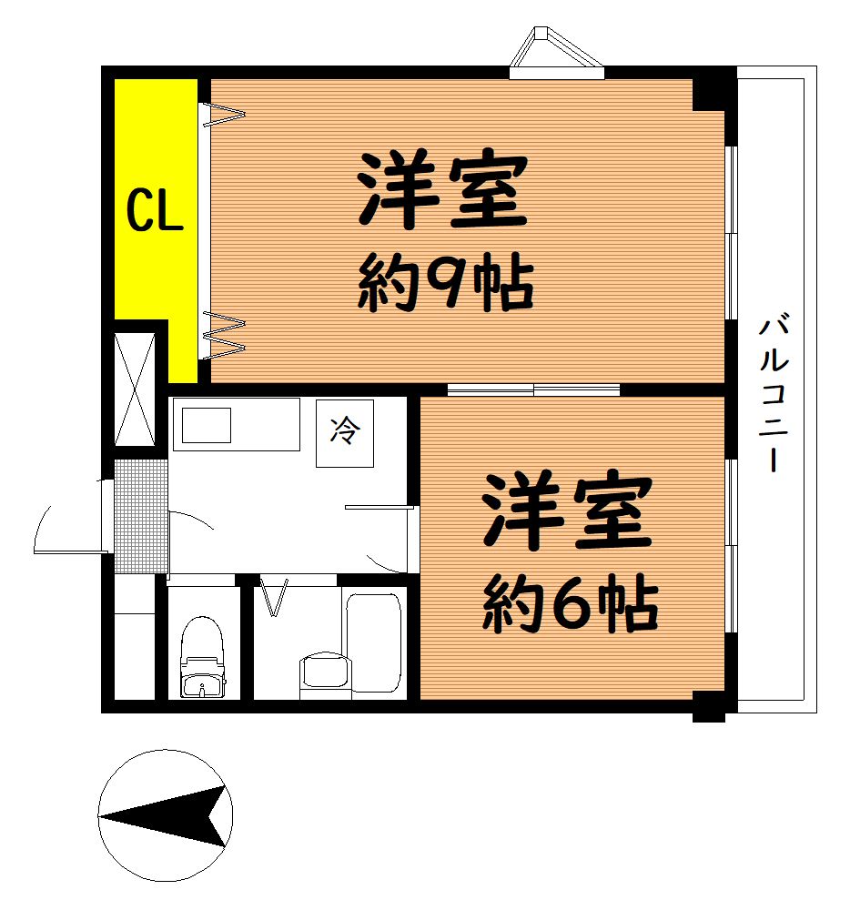 エス・ティマンション旭町の間取り写真