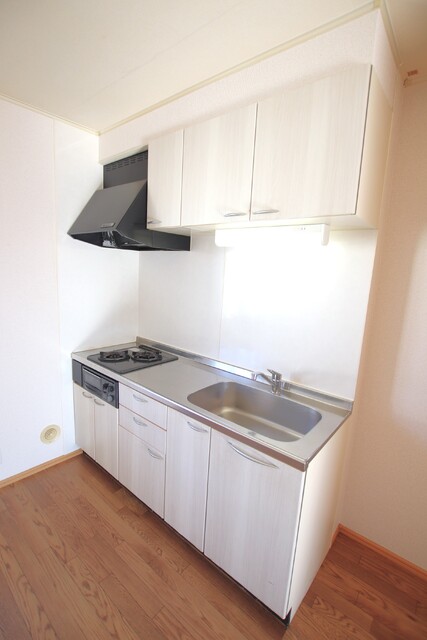 キッチン　２口ガスコンロのシステムキッチン☆