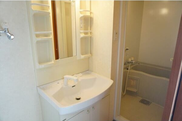 洗面設備　※写真は別号室です。