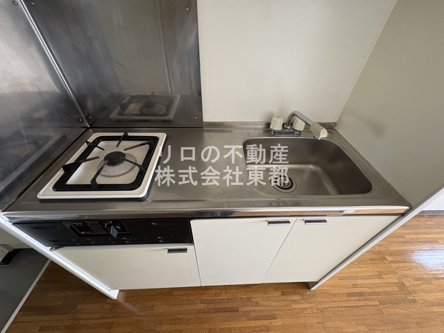 キッチン　１口ガスコンロ設置済！お引越し後すぐにお料理できます☆