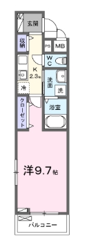安城市今池町のアパートの間取り
