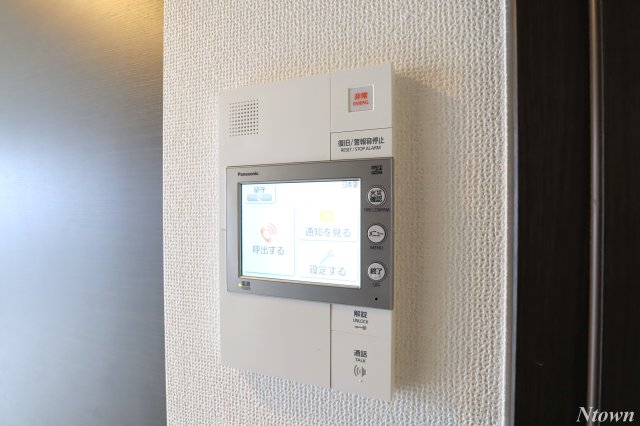 セキュリティ　モニター付きインターホンです