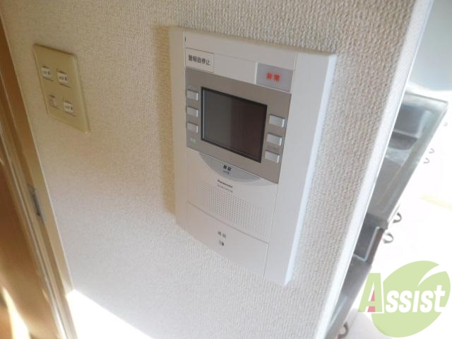 セキュリティ　モニター付きで安心です。