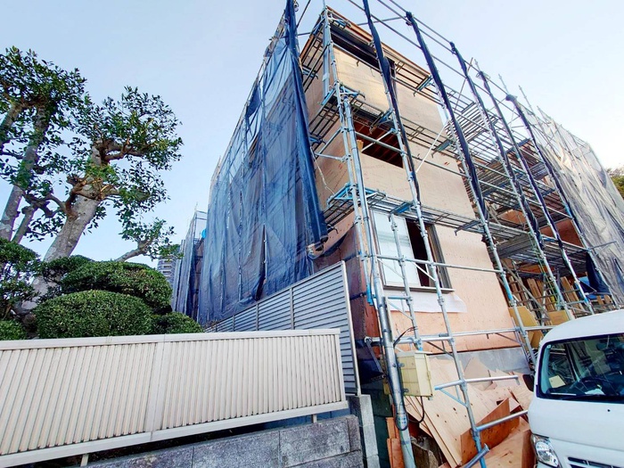 建物外観　建築中