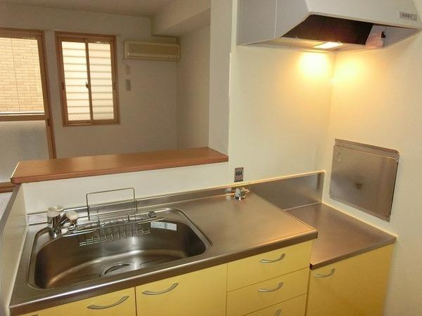 キッチン　ガスコンロ設置可！